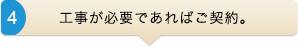 工事が必要であればご契約。