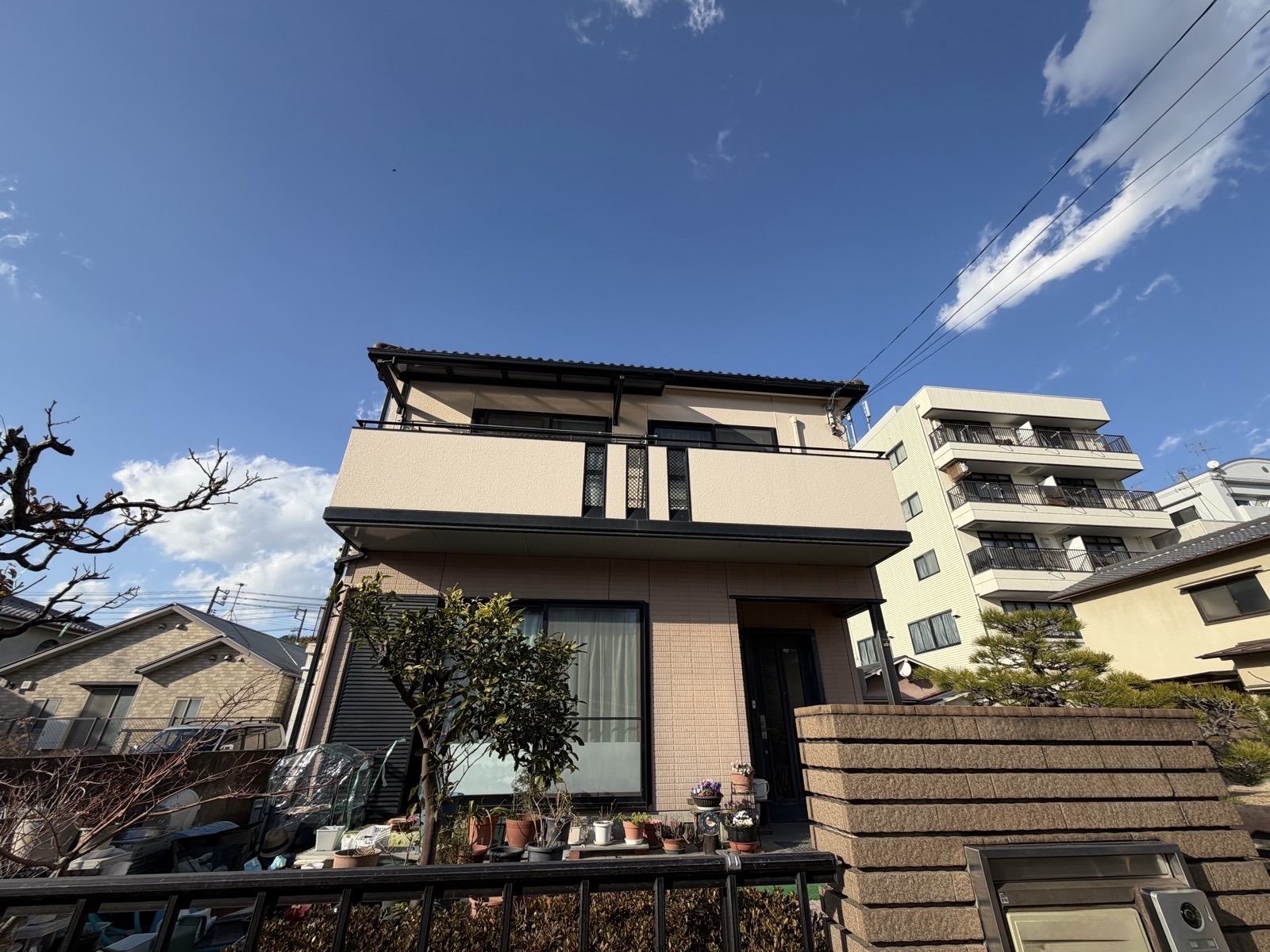 広島市｜戸建住宅 外壁塗装・雨樋交換工事｜高耐久塗料ルミステージで外観リフレッシュ